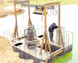 图木舒克水库水下清淤